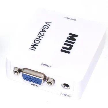 Mini VGA zu HDMI Konverter Box 1080P VGA2HDMI Adapter Für PC Laptop DVD zu HDTV Proj
