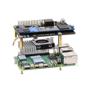 Supports NVMe Protocol M.2 Solid State Drive, PCIe to M.2 Adapter with PoE <strong>Function</strong> HAT+ (B), Compatible with <strong>Raspberry</strong> <strong>Pi</strong> 5