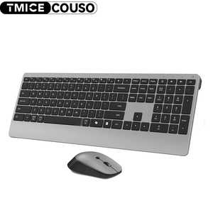 Tecla de copiloto inteligente AI, teclado silencioso ultrafino silencioso, teclado y ratón inalámbricos para ordenador de oficina delgado y silencioso para ordenador portátil - Product Image 1