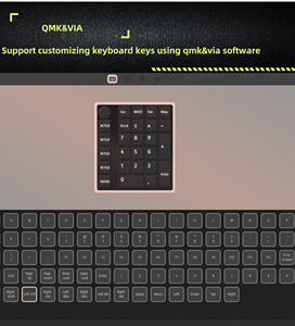 Teclado numérico GMK26 2,4 GHz/BT5.0/con cable 26 teclas Teclado de entrada de datos Retroiluminación RGB Numpad mecánico inalámbrico intercambiable en caliente
