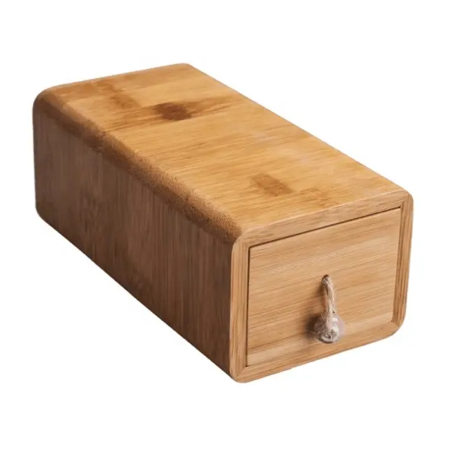 Geschenk box aus Holz schmuck Bambus-Push-Pull-Box nach Maß Lange Holz verpackungs box
