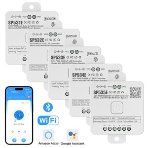 SP532E 2CH <strong>PWM</strong> Single Color Lo T LED <strong>Controller</strong> Works With Wifi BT RF Smart Speaker FCOB 5050 5630 3014 3528 LED <strong>Controller</strong> - Product Image 3