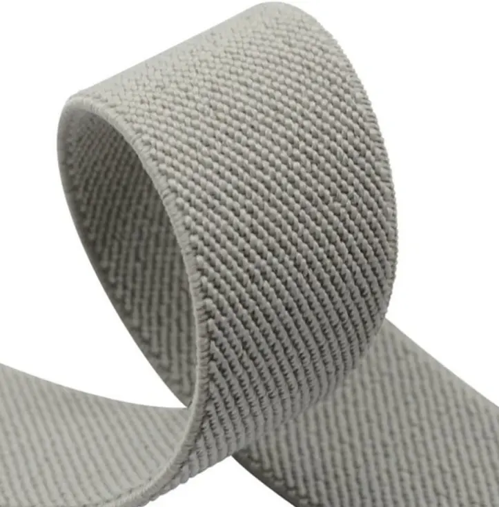 Manufacturers selling 2cm 3cm 4cm 5cm high elastic plain weave elastic band with twill elastic band