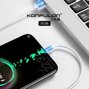 康富隆新品低价优质批发聚氯乙烯材料白色原装USB 2.0 2.4A快速充电C型电缆 - Product Image 5
