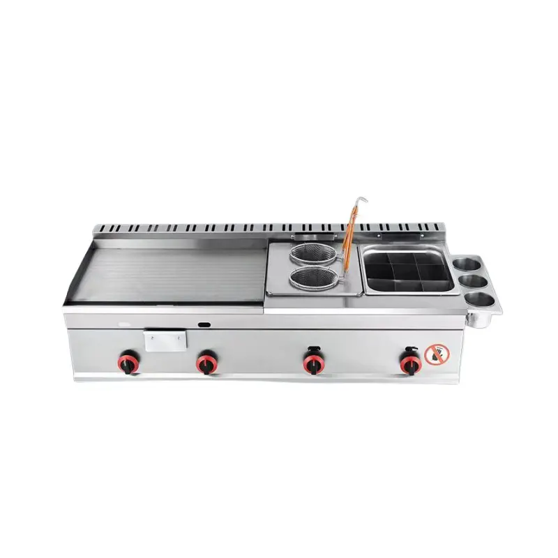 730mm Flat Gas Grill Hotel Equipment and Kitchen Machines Barbecue Oven for Sale