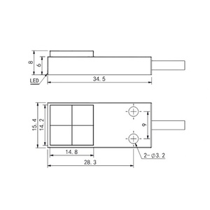 Sensor de proximidad inductivo Sensor de posición de tocadiscos Detección de salida NPN y PNP - Product Image 2