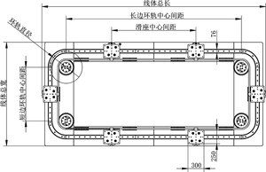 Riel de guía rectangular para transportador de cadena de carga pesada, línea transportadora de riel de guía de anillo de estructura de placa inferior - Product Image 5
