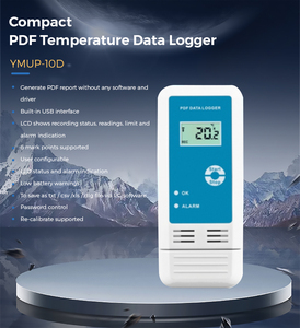 Digital Temperature Recorder LCD Screen Temperature <strong>Data</strong> <strong>Logger</strong> for Built-in Software to Generate PDF and <strong>Excel</strong> Reports - Product Image 3