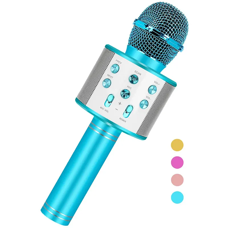 Jouets amusants pour les filles de 4 à 15 ans Microphone karaoké portable pour les enfants de 7 à 14 ans Cadeaux d'anniversaire Jouet pour enfants