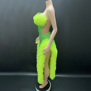 NOVANCE Y4950 bahar iki parçalı Set <span class=keywords><strong>2025</strong></span> elmas lüks tulum kadınlar için moda seksi kulübü giyim Dj Bar
