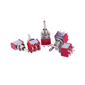 Hot Selling Factory Price 12.5MM Rod With Handle Cap Type ON-ON DPDT Toggle <strong>Switch</strong> M6 Threaded Bushing With 6Pin Solder Terminal - Product Image 6