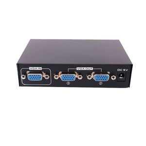 Precio de fábrica Vga Splitter 200MHz Distribuidor de video de 2 puertos Vga Splitter Una entrada y dos salidas Hd Video Splitter
