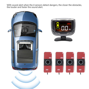 Car <strong>Reverse</strong> Alarm Buzzer Rear Blind Spot 4 Probe Reversing Aid <strong>Sensor</strong> <strong>LCD</strong> Display 12v Parking <strong>Sensor</strong> <strong>System</strong> - Product Image 3