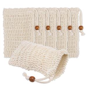 Huiran Natural Sisal Soap Bag Blister Ramie <span class=keywords><strong>Mesh</strong></span> Soap Storage Bags Foam Maker Net Bags schiuma Easy Bubble Soap Holder