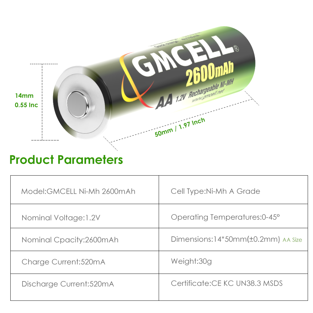 AA Ni-Mh Battery