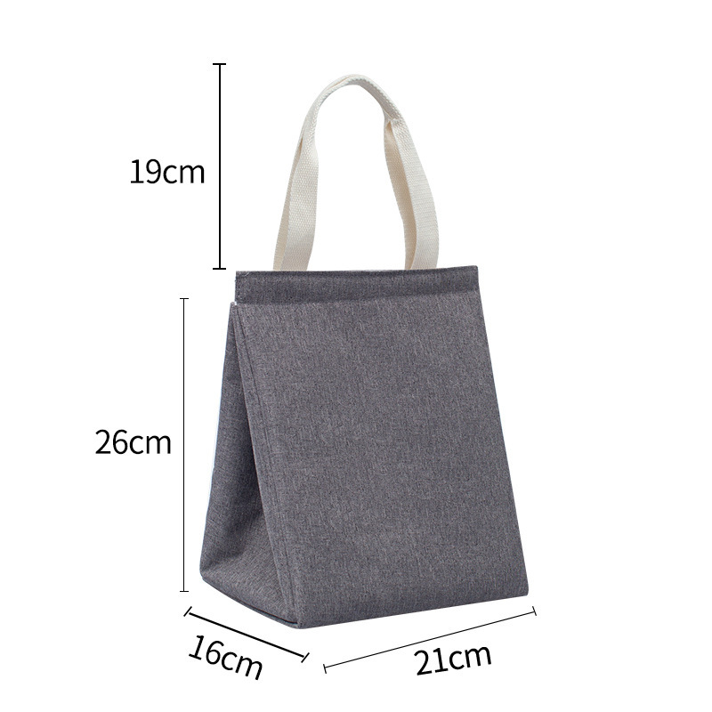 Sac à lunch portable imperméable gris
