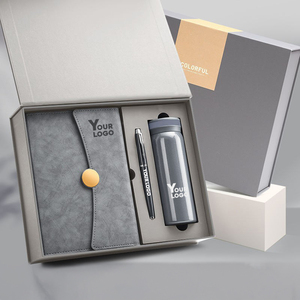 थोक लक्जरी व्यवसाय उपहार सेट पेन और बोतल प्रचार लक्जरी वस्तुओं के साथ अनुकूलन योग्य नोट बुक - Product Image 4