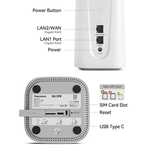 Yeacomm เราเตอร์ NR330-U WIFI6กิกะบิต AX1800 LTE 4G 5G CPE รองรับช่องเสียบซิมการ์ด NSA SD การเข้ารหัส WEP VPN สำหรับ3G - Product Image 6