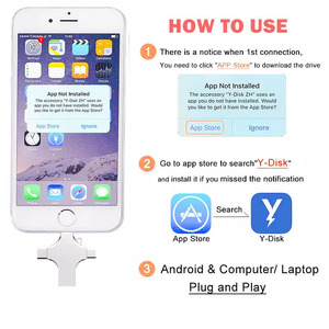 4合1 Otg u盘16Gb 32Gb适用于苹果安卓C型u盘 - Product Image 5
