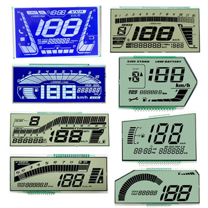 Pantalla táctil LCD VA negra de 7 segmentos personalizada TN HTN FSTN pequeña Mini LCD monocromática para Módulo de pantalla de controlador de temperatura