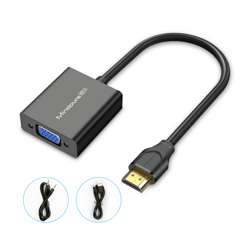 Black-hdmi to VGA Converter 1080p