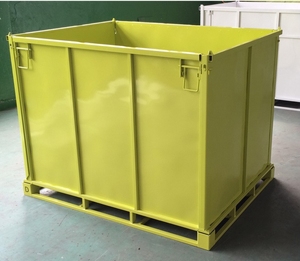 Wire mesh <strong>container</strong> Industry Warehouse High <strong>Stacking</strong> Liquid Storage Transport Galvanized Metal Steel Pallet <strong>Bulk</strong> <strong>Container</strong> - Product Image 1