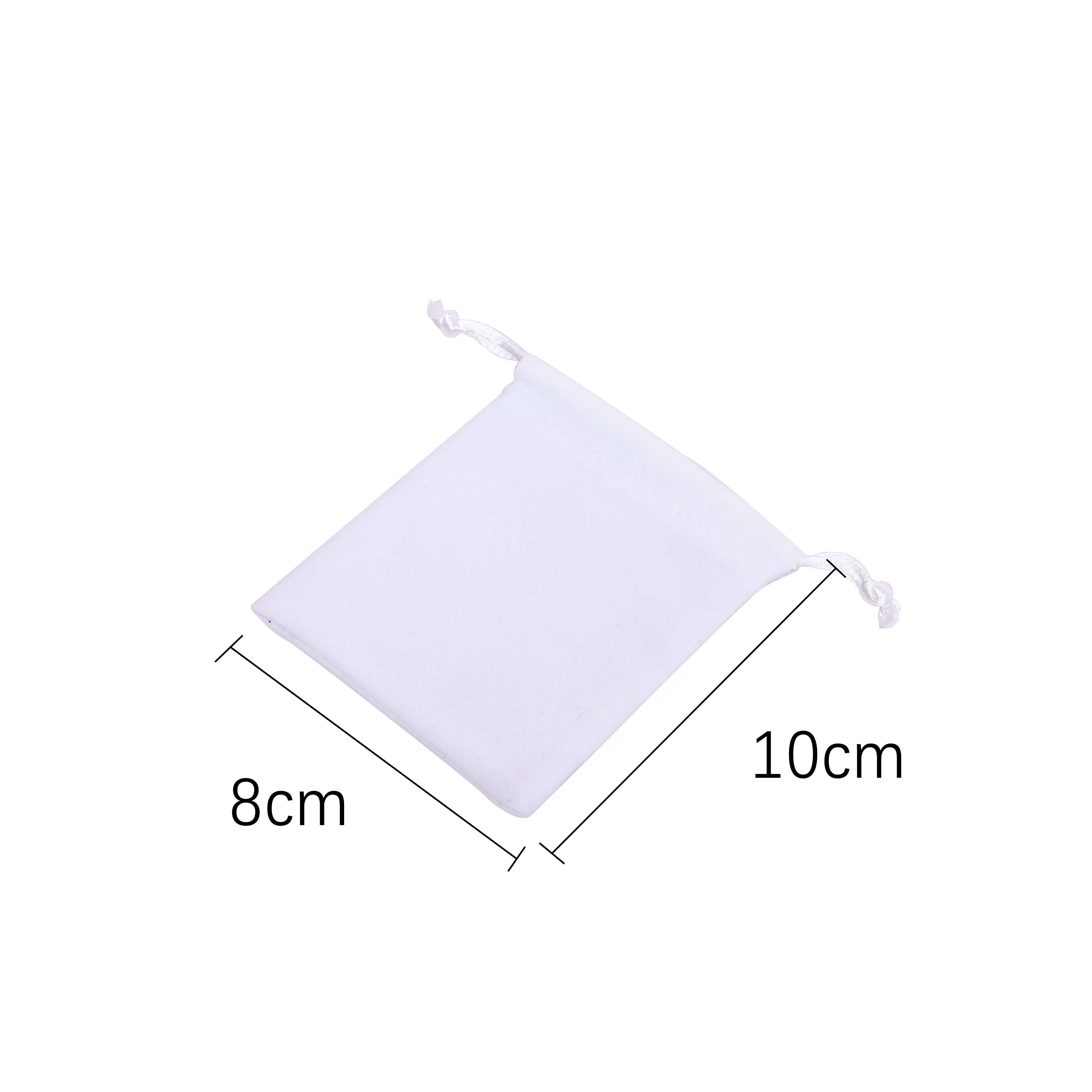 White Drawstring Pouch