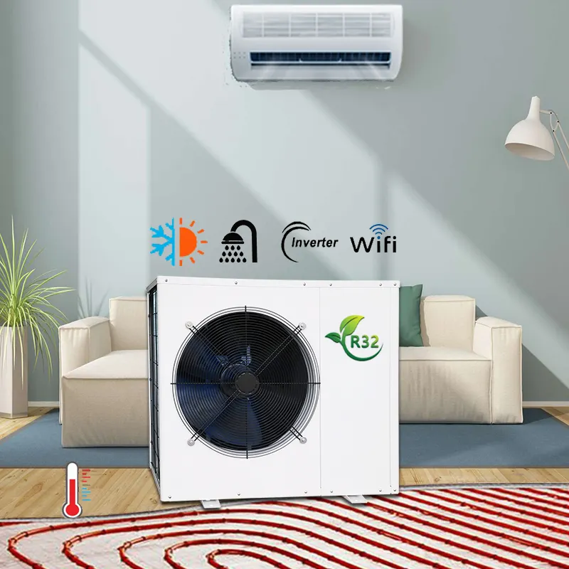 OSB Luft quelle Haus Heizung Kühlsystem kleine Wohnung Luft zu Warmwasser bereiter DHW Mono block DC Wechsel richter Wärmepumpe