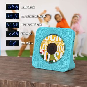 Reproductor de CD portátil con BTH, reproductor de música de escritorio, altavoces duales para el hogar, Boombox, Radio FM, salida de entrada AUX, Control remoto - Product Image 2