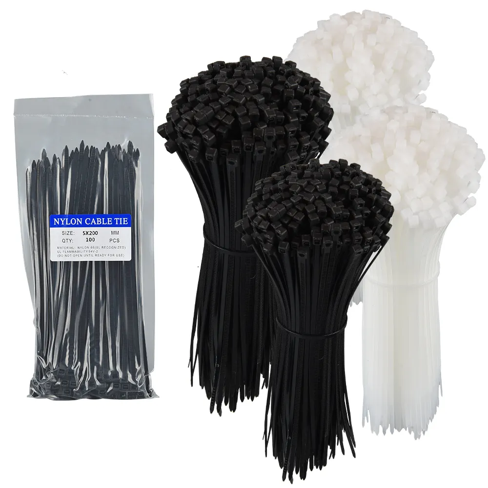 OEM ODM factory High quality UV Resist Wiring Accessories Plastic Zip Ties Self-locking Nylon66 PA66 Cable tie