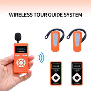 Nuova attrezzatura guida turistica portatile unidirezionale con un clic Mute lungo tipo di lavoro-c porta UHF 2025 del sistema di guida turistica Wireless - Product Image 2