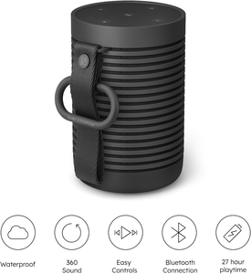热卖便携式无线蓝牙扬声器RGB发光二极管照明IPX6防水户外扬声器带电池电源 - Product Image 6