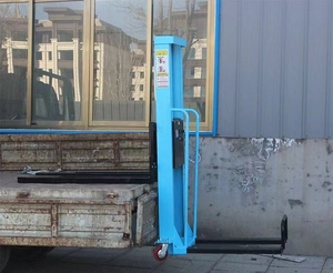 500kg Small Portable <strong>Pallet</strong> Lift Semiy Electric Stacker for Warehouse <strong>Loading</strong> <strong>Unloading</strong> Goods - Product Image 5