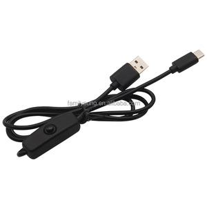 สาย USB to Micro USB DC สำหรับ Raspberry Pi 3 4 B สายชาร์จชนิด C พร้อมสวิตช์เปิด/ปิด501 5V 3A/2.5A - Product Image 6