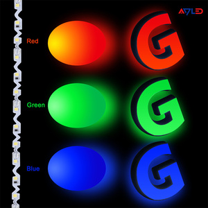 ערוץ תאורת רצועת לד מתכופף 2835 4000K 6500k 12v רצועת led עמיד למים תאורה אחורית 72led רצועת נחש לאותיות סימן