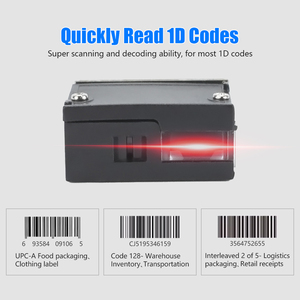 Mini 1D CCD USB RS232 TTL mô-đun Máy Quét Mã Vạch, hỗ trợ đọc mã màn hình, Mã mờ cho kiosk, kiểm soát truy cập, hệ thống POS - Product Image 4