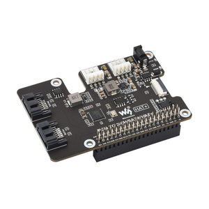 Адаптер PCIe to 2-Ch SATA для Raspberry Pi 5 поддерживает протокол жесткого диска SATA, бортовой двойной светодиодный индикатор и шапка EEPROM - Product Image 1