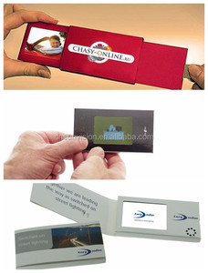 Wholesale <strong>Video</strong> Business Card Mini Size Electronic Digital LCD Book <strong>Video</strong> Thank You Card <strong>Video</strong> User Manual With 2.4 Inch Screen - Product Image 2