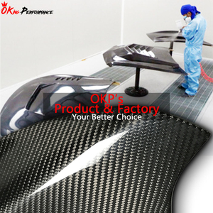 Audi R8 arka Spoiler için Rieger tarzı karbon Fiber GT kanat