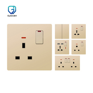 G70 New Design Saudi Arabia 1gang 1way Wall Switches and <strong>Socket</strong> for Home and Hotel