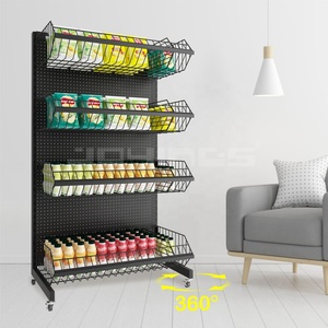 Shopping Mall Commercial <strong>Shelves</strong> Grocery Racks Supermarket <strong>Shelf</strong> Hole Plate Single Sided Wall Gondola Shelving With <strong>Hook</strong>