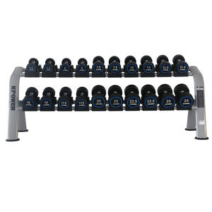 מתקן משקולות כפול מסחרי KPOWER Kanglejia K013 מברזל ופלדה, קיבולת 10 זוגות, לשימוש פנימי - Product Image 3