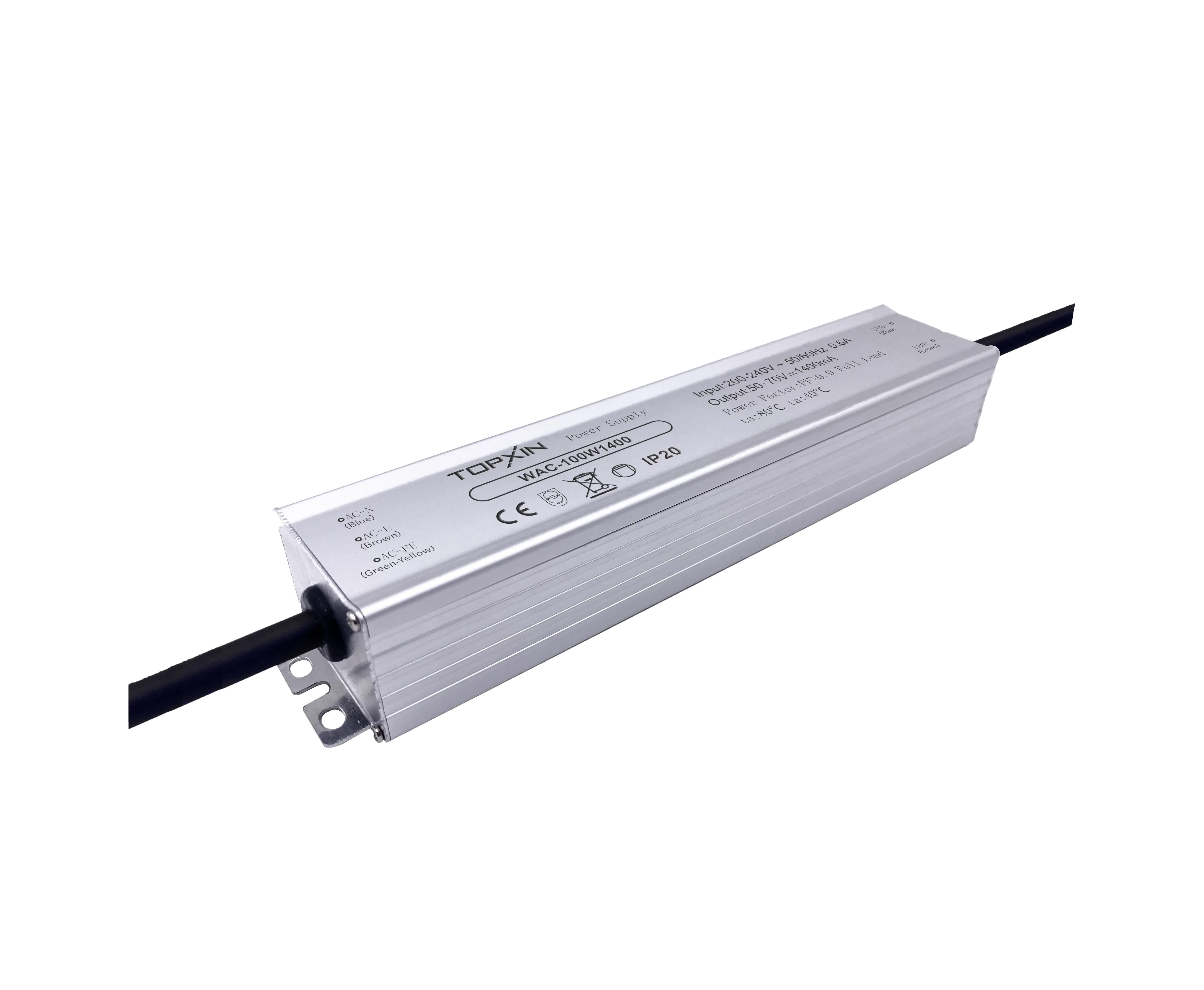 100W 1.4A 50-70V senza sfarfallio di isolamento in alluminio corrente costante LED pannello Driver led luce di commutazione alimentazione ce