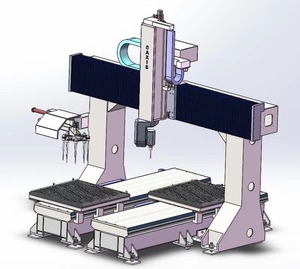 Enrutador cnc ATC de 5 ejes para madera, poliestireno (EPS), resina, yeso, modelo de arcilla y productos no metálicos enrutador cnc de 5 ejes - Product Image 1