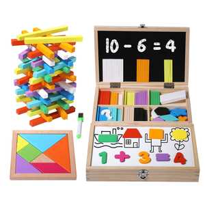 Erken çocukluk eğitimi için çok fonksiyonlu öğretim seti çocuk bulmacaları matematik öğretim yardımcıları düşünme eğitimi intellig - Product Image 1