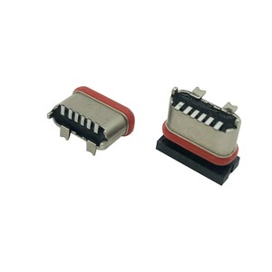 防水立式SMT安装锌合金外壳USB连接器C型6针母，方便连接 - Product Image 4