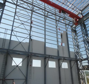 新しい収納小屋カスタム工業用鉄骨構造収納金属建物低コスト工業用鋼ワークショップ天蓋デザイン - Product Image 3