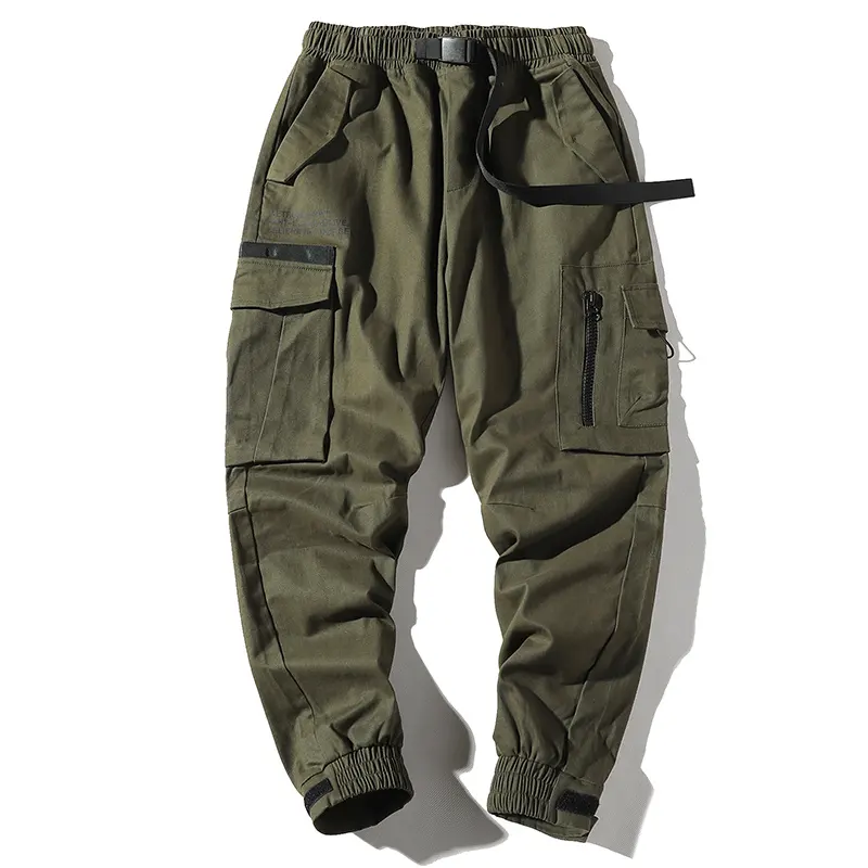 100% Katoenen Hiphop Cargo Broek Voor Jonge Mannen