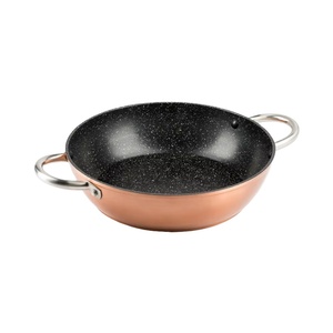 2-lớp không dính 32 cm giả mạo màu đồng Mini đầy đủ cảm ứng dưới nhà hàng lớn Fry Pan - Product Image 1