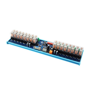 Oshangming 16 channel <strong>Relay</strong> <strong>Output</strong> Board 12V/24V <strong>Relay</strong> Module RS485 RS232 Modbus Rtu PLC Expansion Board Remote <strong>Controller</strong> - Product Image 1